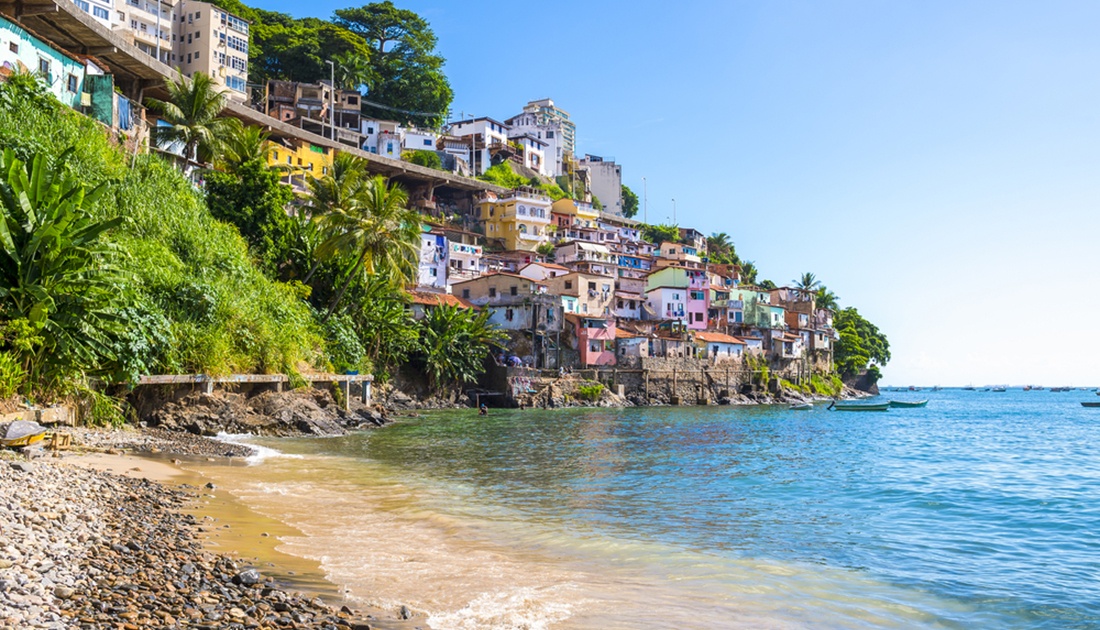 6. Colorful Hillside Favela Architecture