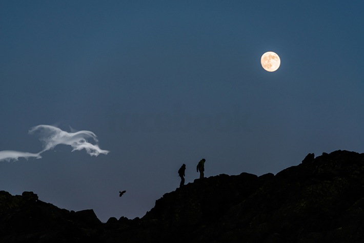 hiking during the full moon hiking during the full moon